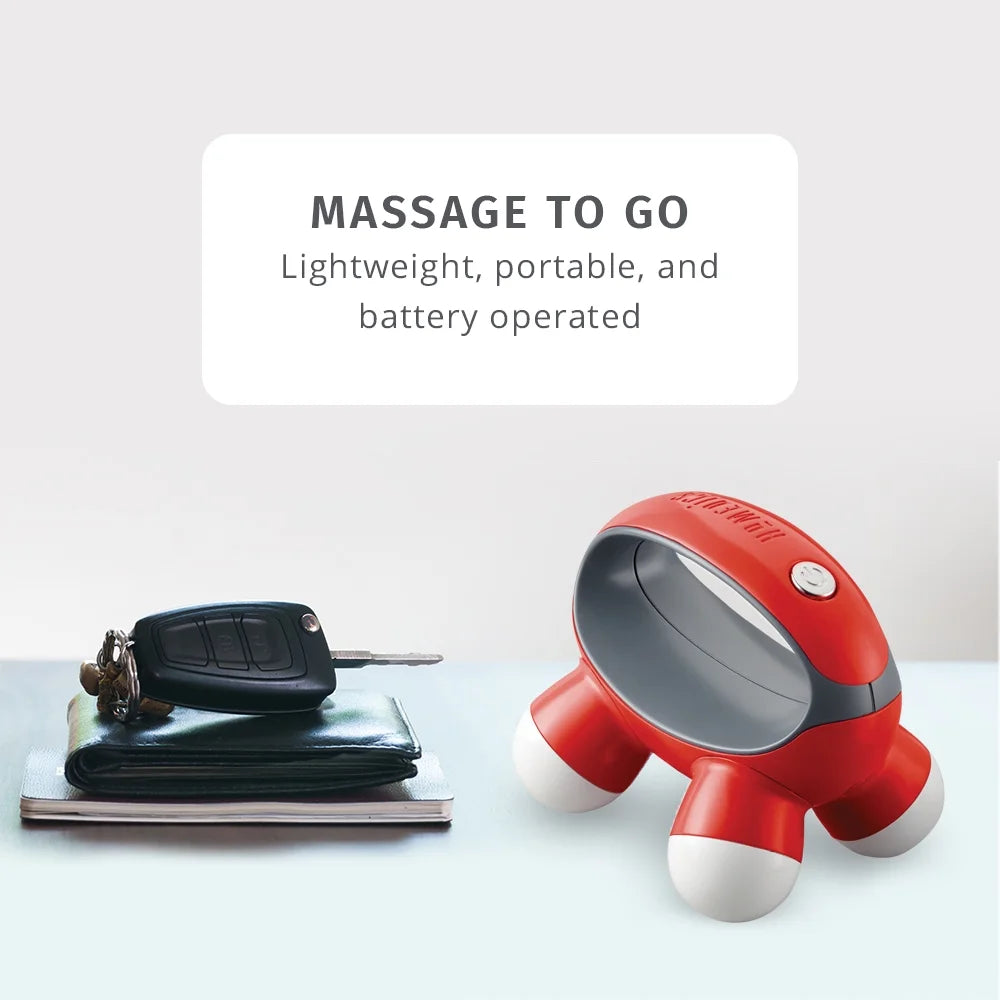 Quatro Mini Hand-Held Massager with Vibration Massage, 4 Massage Nodes(Nov-30-Wmt)