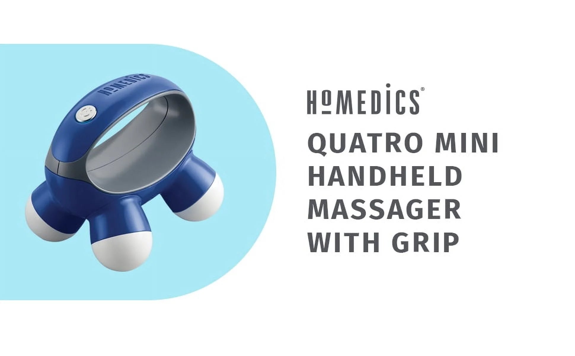Quatro Mini Hand-Held Massager with Vibration Massage, 4 Massage Nodes(Nov-30-Wmt)
